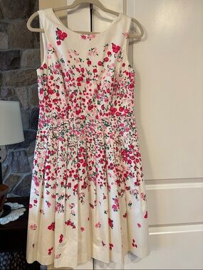 💐EUC RSVP Talbots Fit and Flare Dress, Rose Garden Sz 6💐